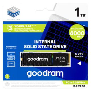 Dysk SSD Goodram PX600 500GB M.2 PCIe NVME gen. 4 x4 3D NAND