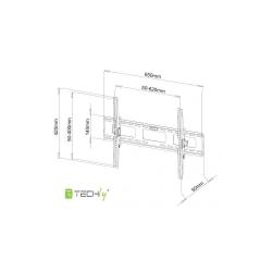 Uchwyt ścienny Techly 40"-65", 60kg slim