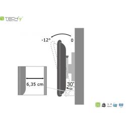 Uchwyt ścienny Techly 13"-37", 25kg obrotowy