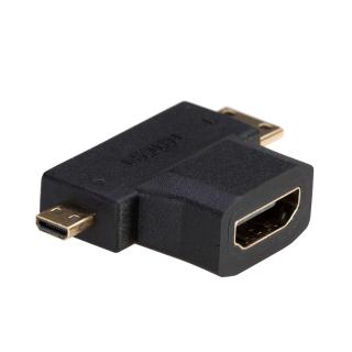 Adapter Akyga AK-AD-23 (HDMI F - Micro HDMI, Mini HDMI M...