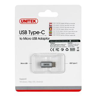 UNITEK ADAPTER USB TYPC - MICROUSB, Y-A027AGY