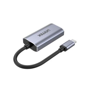 UNITEK ADAPTER USB-C - HDMI 2.1, 8K, ALU, 15CM