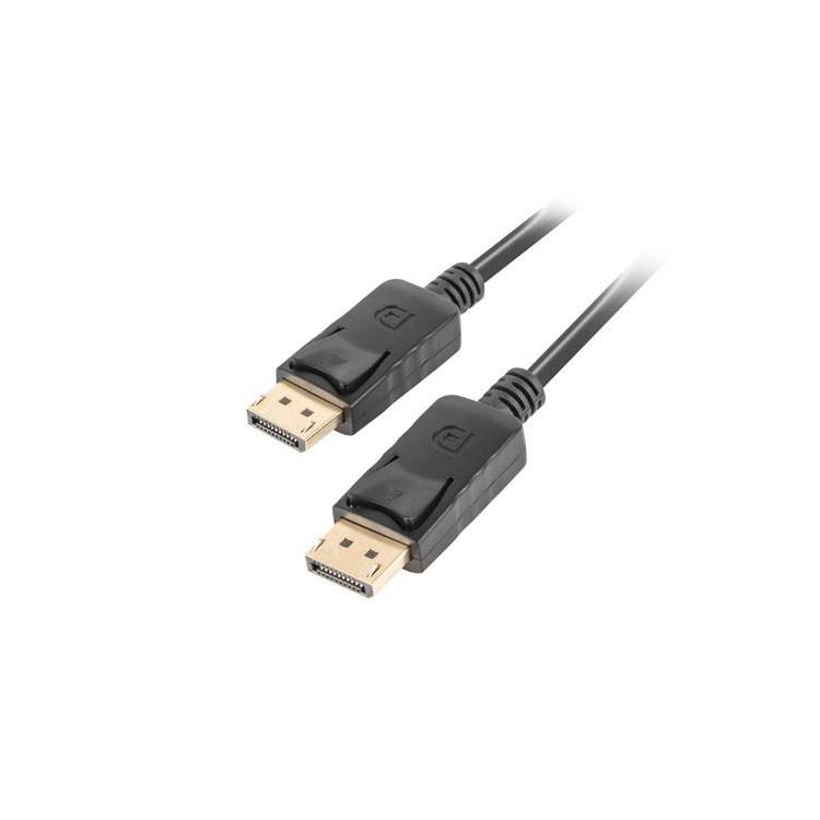 Kabel Lanberg CA-DPDP-10CC-0018-BK (DisplayPort Męski - DisplayPort Męski 1,8m czarny)