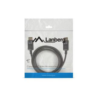 Kabel Lanberg CA-DPDP-10CC-0018-BK (DisplayPort Męski - DisplayPort Męski 1,8m czarny)