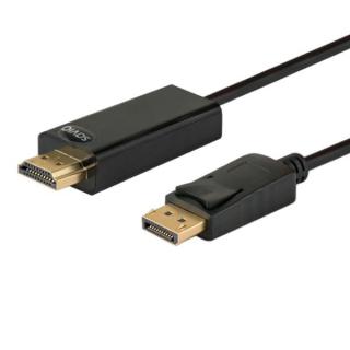 Kabel SAVIO CL-56 (DisplayPort M - HDMI Typ A 1,5m kolor czarny)