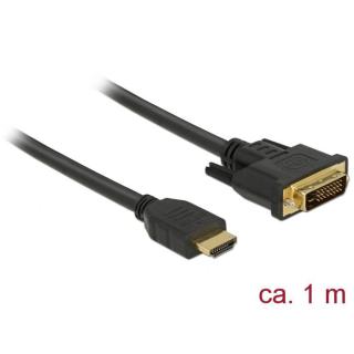 DELOCK KABEL HDMI (M) - DVI-D (M)(24+1) 1M DUAL LINK 85652