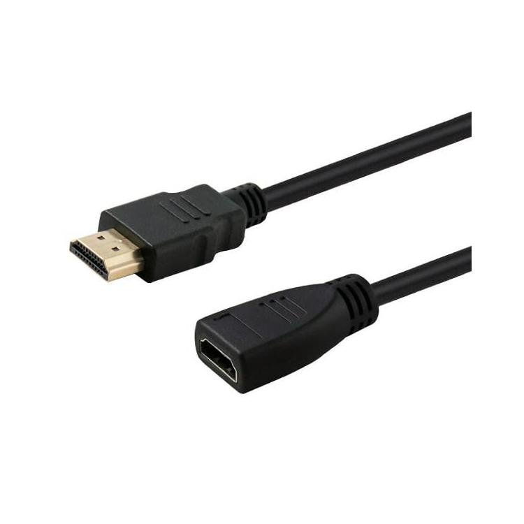 Przedłużacz z przesłoną SAVIO CL-132 (HDMI F - HDMI M 1m kolor czarny)