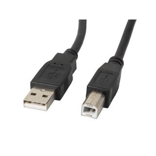 Kabel Lanberg CA-USBA-11CC-0030-BK (USB 2.0 typu A M - USB 2.0 typu B M 3m kolor czarny)