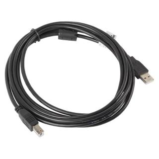 Kabel Lanberg CA-USBA-11CC-0030-BK (USB 2.0 typu A M - USB 2.0 typu B M 3m kolor czarny)