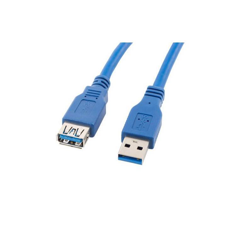 Kabel Lanberg CA-US3E-10CC-0018-B (USB 3.0 M - USB 3.0 F 1,8m kolor niebieski)