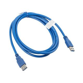 Kabel Lanberg CA-US3E-10CC-0018-B (USB 3.0 M - USB 3.0 F 1,8m kolor niebieski)