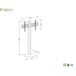 Stojak podłogowy Techly 32"-55", 40kg przykręcana podstawa