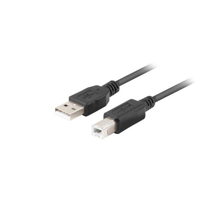 LANBERG KABEL USB-A- USB-B M/M 2.0 1M FERRYT CZARNY BOX CA-USBA-15CU-0010-BK