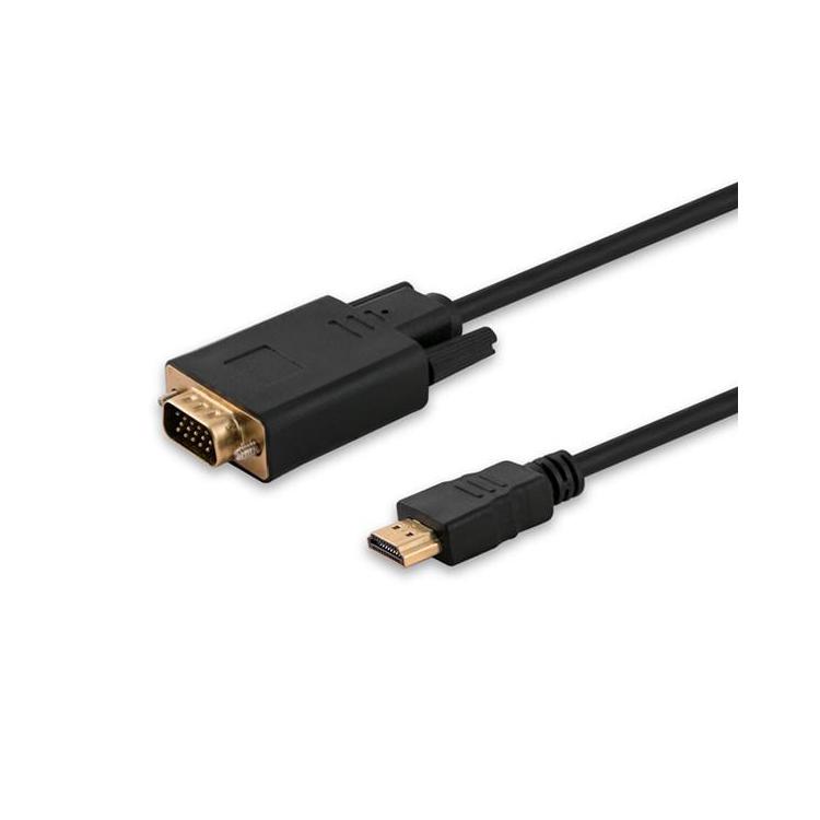 Adapter SAVIO CL-103 (HDMI M - D-Sub (VGA) M 1,8m kolor czarny)