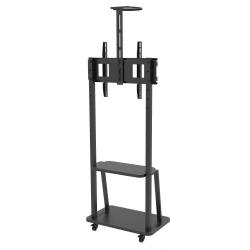 Stojak mobilny Techly 32"-70", 60kg, z półką