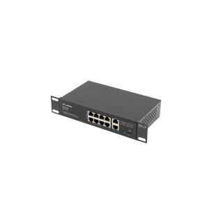 LANBERG SWITCH POE+ RACK 10"/19" (8X 100MB/S POE+, 2X 1GB/S) RSFE-8P-2GE-120