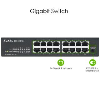 Switch ZyXEL GS1100-16-EU0103F