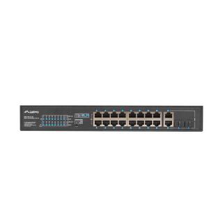 LANBERG SWITCH RACK 19" 16X 100MB POE+/2X COMBO GIGABIT 250W NIEZARZĄDZALNY RSFE-16P-2C-250