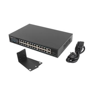 LANBERG SWITCH POE RACK 19" 24X 1GB POE+/2X GB/2X SFP...