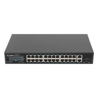 LANBERG SWITCH POE RACK 19" 24X 1GB POE+/2X GB/2X SFP 250W RSGE-24P-2GE-2S-250