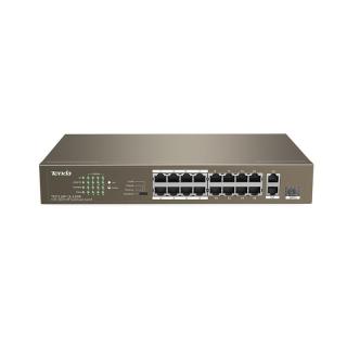 Switch PoE Tenda TEF1118P-16-150W (16x 10/100Mbps, 1x...