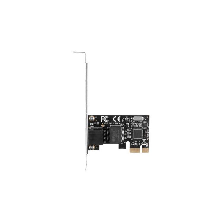 LANBERG KARTA SIECIOWA PCI-E 1X RJ45 1GB RTL8111C ŚLEDŹ LOW PROFILE PCE-1GB-201