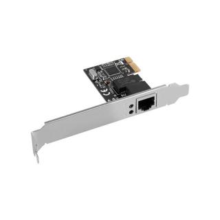 LANBERG KARTA SIECIOWA PCI-E 1X RJ45 1GB RTL8111C ŚLEDŹ LOW PROFILE PCE-1GB-201