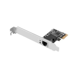 LANBERG KARTA SIECIOWA PCI-E 1X RJ45 1GB RTL8111C ŚLEDŹ LOW PROFILE PCE-1GB-201