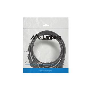 Kabel Lanberg CA-C13C-11CC-0050-BK (C13 / IEC C13 / IEC 320 C13 F - Schuko M 5m kolor czarny)