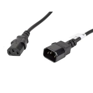 Kabel Lanberg CA-C13E-11CC-0050-BK (C14 / IEC C14 / IEC...