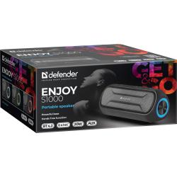 Głośnik Defender Enjoy S1000 Bluetooth 20W czarny z podświetleniem