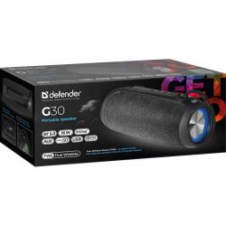 Głośnik Defender G30 Bluetooth 16W MP3/FM/SD/USB/AUX/TWS/LED czarny