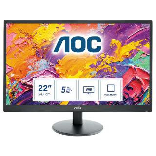 Monitor AOC E2270SWN (21,5" TN FullHD 1920x1080 VGA kolor...