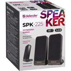 Głośniki Defender SPK-225 2.0 4W USB szaro-czarne