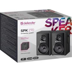 Głośniki Defender SPK-270 2.0 10W USB czarne