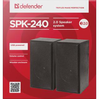 DEFENDER GŁOŚNIKI SPK-240 6W 2.0 USB 65224