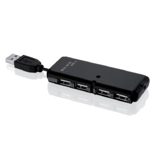 Hub IBOX USB 2.0 4-PORTY CZARNY IUHT008C (4x USB 2.0...