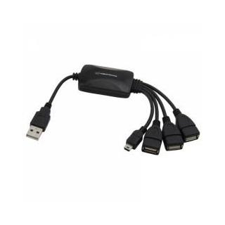 Hub Esperanza EA114 (4x USB 2.0 kolor czarny)