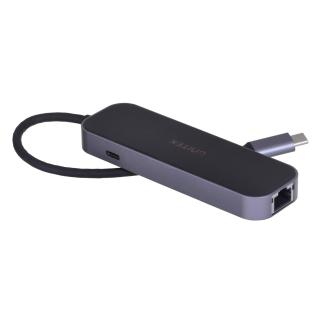 UNITEK HUB USB-C 3.1, RJ-45,3XUSB-A,HDMI,4K,PD100W