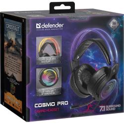 Słuchawki z mikrofonem Defender COSMO PRO 7.1 VIRTUAL SOUND podświetlane Gaming USB RGB + GRA