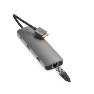 LINQ HUB USB-C 7IN2 D2 PRO MST USB-C MULTIPORT DO MACBOOK AIR/PRO HDMI 4K/60HZ,4K/30HZ, USB-C PD100W DO ZASILANIA,USB-C/A, RJ