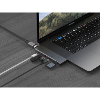 LINQ HUB USB-C 7IN2 PRO MACBOOK® TB MULTIPORT HDMI 4K/60HZ,USB-C THUNDERBOLT 4,USB-C PD100W DO ZASILANIA,USB-A, TF/MICROSD/SD