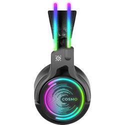 Słuchawki z mikrofonem Defender COSMO PRO 7.1 VIRTUAL SOUND podświetlane Gaming USB RGB + GRA