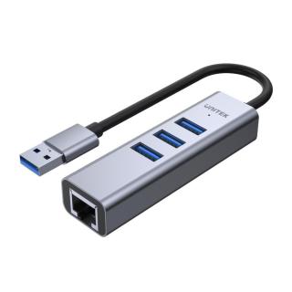 UNITEK HUB USB-A 3.1, 5 GBPS, 3XUSB + RJ45, H1906A