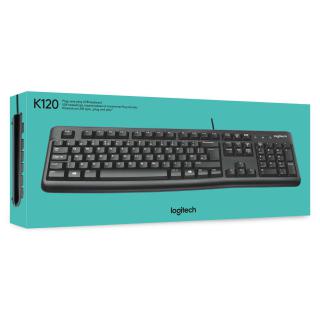 Klawiatura membranowa Logitech K120 920-002479 (USB 2.0 (US) kolor czarny)