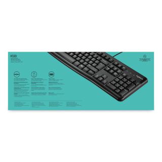 Klawiatura membranowa Logitech K120 920-002479 (USB 2.0 (US) kolor czarny)