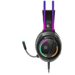 Słuchawki z mikrofonem Defender FLAME podświetlane Gaming RGB + GRA