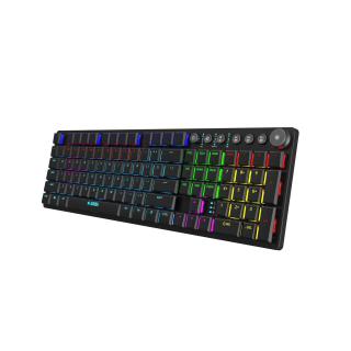 KLAWIATURA I-BOX AURORA K-6 RGB, MECHANICZNA, RED SWITCH, LOW PROFILE GAMING