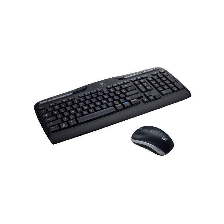 Zestaw bezprzewodowa klawiatura + mysz Logitech 920-003999 (membranowa USB 2.0 kolor czarny optyczna)