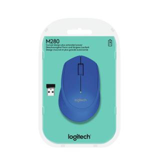 Mysz Logitech 910-004290 (optyczna 1000 DPI kolor niebieski